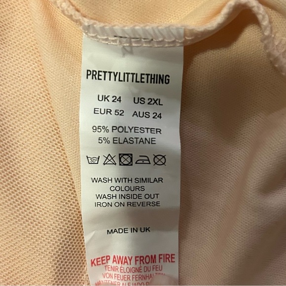 NWT PRETTYLITTLETHING Blush Ruched Mini Dress - Picture 5 of 11